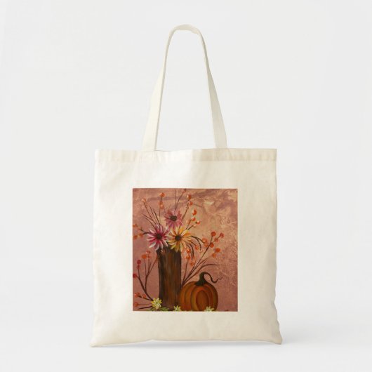 Tasche mit Herbstblumen (Vorne)