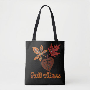 Tasche mit Herbststimmung und süßen Herbstblättern