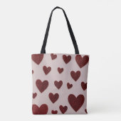 Tasche mit Herz-Allover-Druck (Rückseite)