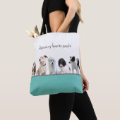 Tasche mit Hunden sind meine Lieblingsmenschen Spr (Von Nahem)