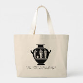 Tasche mit Illustration einer klassischen griechis (Rückseite)
