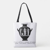 Tasche mit Illustration einer klassischen griechis (Rückseite)