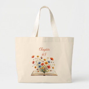 Tasche mit individuellem Geburtstagsalter und blüh