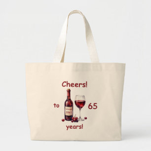 Tasche mit individuellem Jahr und Alter Prost Rotw