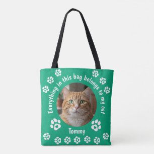 Tasche mit individuellem Katzenfoto für Katzenlieb