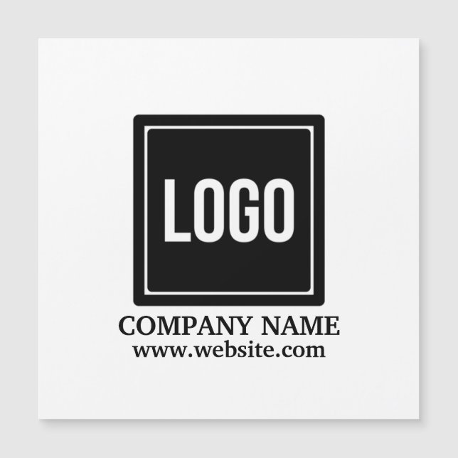 Tasche mit individuellem Logo/Text Magnetkarte (Vorderseite)