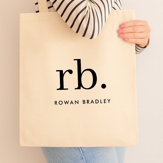 Tasche mit individuellem Monogramm | DIY-Canvas-Ta