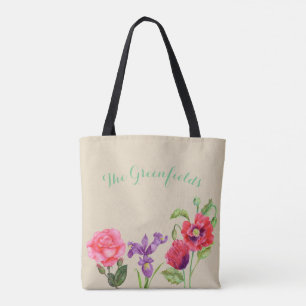 Tasche mit individuellen Sommerblumen