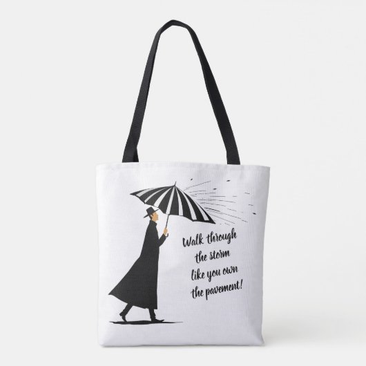 Tasche mit inspirierendem Zitat (Rückseite)