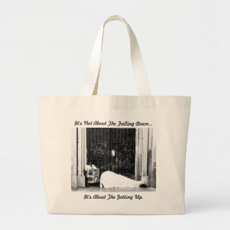 Tasche mit inspirierendem Zitat.