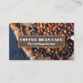 Tasche mit Kaffeebohnen Visitenkarte (Vorderseite)