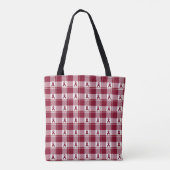 Tasche mit Karomuster für das Bewusstsein für Mult (Rückseite)