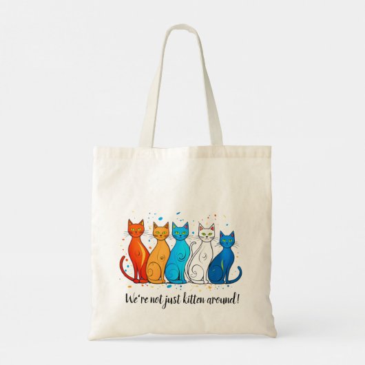 Tasche mit katzengepflegtem Design (Rückseite)