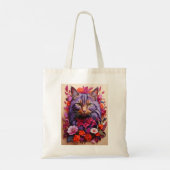 Tasche mit Katzenillustration (Rückseite)