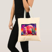 Tasche mit Katzenillustration (Vorderseite (Produkt))