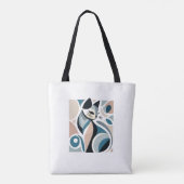 Tasche mit Katzenkunst (Rückseite)