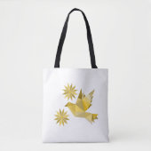Tasche mit kreativem Vogel mit Blume (Vorderseite)