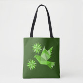 Tasche mit kreativem Vogel mit Blume (Vorderseite)