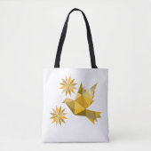 Tasche mit kreativem Vogel mit Blume (Vorderseite)