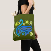 Tasche mit kreativem Vogel mit Blume (Von Nahem)