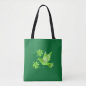 Tasche mit kreativem Vogel mit Blume (Vorderseite)