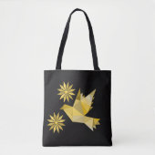 Tasche mit kreativem Vogel mit Blume (Vorderseite)