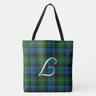 Tasche mit Lamont-Tartan-Karo und Monogramm