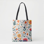 Tasche mit leuchtendem Blumenmuster  (Vorderseite)