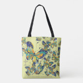 Tasche mit Mariposas Designs und Liebe (Rückseite)