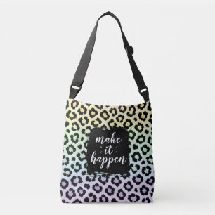 Tasche mit Pastel-Leopardendruck 'Make It Happen'
