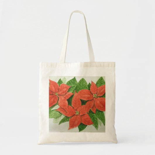 Tasche mit Poinsettia Blume Design (Vorne)