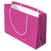Tasche mit Punkten Große Geschenktüte (Rückseite Schrägansicht)