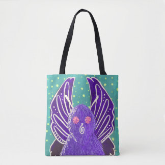 Tasche mit Purple Mothman-Motiv