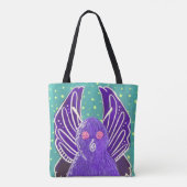 Tasche mit Purple Mothman-Motiv (Rückseite)