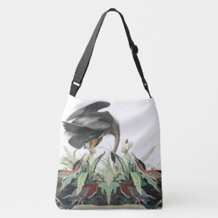 Tasche mit Reiher-Vögeln Audubon Wildlife Collage