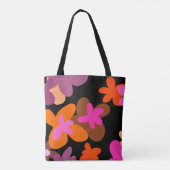 Tasche mit rosa Blumenmuster (Rückseite)