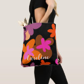 Tasche mit rosa Blumenmuster (Von Nahem)