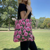 Tasche mit rosa Nelken