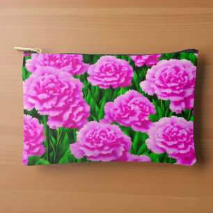 Tasche mit rosa Nelken