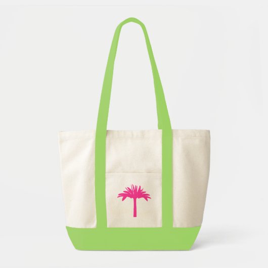 Tasche mit rosa Palmenbaum (Vorne)