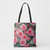 Tasche mit rosa Rosen (Vorderseite)