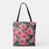 Tasche mit rosa Rosen (Rückseite)