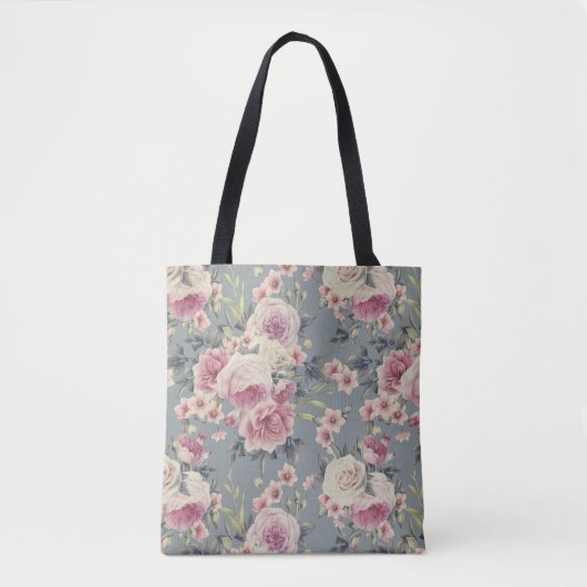 Tasche mit rosa Rosen (Vorderseite)