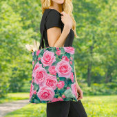 Tasche mit rosa Rosen