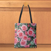 Tasche mit rosa Rosen