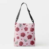 Tasche mit Rosenmuster Schultergurt | Tote Bag (Rückseite)