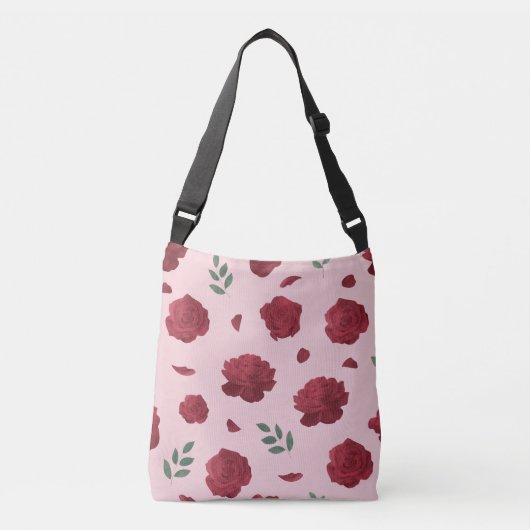 Tasche mit Rosenmuster Schultergurt | Tote Bag (Vorderseite)