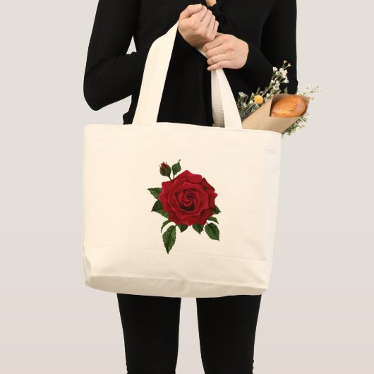 Tasche mit rote Rose (Vorderseite (Produkt))