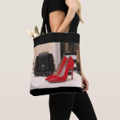 Tasche mit roter Hosenleder (Von Nahem)