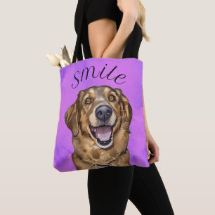 Tasche mit Schlüsselanhänger 'Lächeln mit einem We